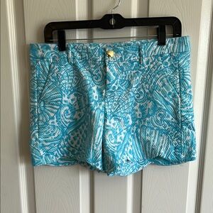 Lilly Pulitzer Blue Patterned Women's Shorts